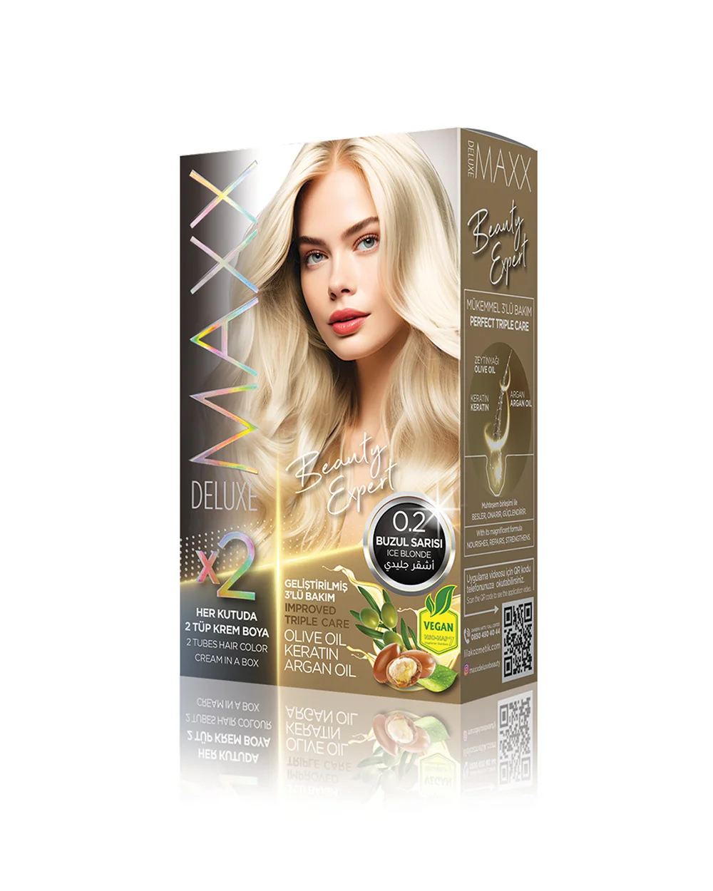 MAXX DELUXE BEAUTY EXPERT თმის სარებავი