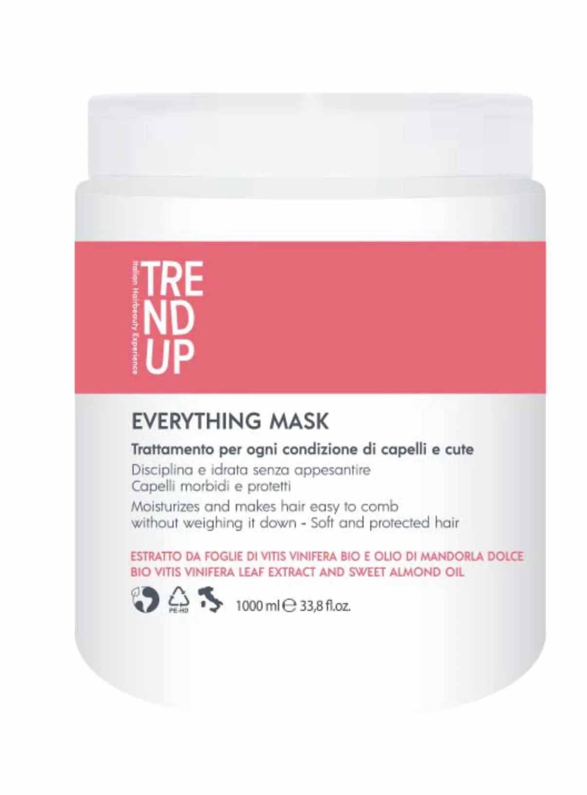 TREND UP Everything Mask ყველა ტიპის თმისათვის ნიღაბი სწორი თუ ტალღოვანი 1000 მლ
