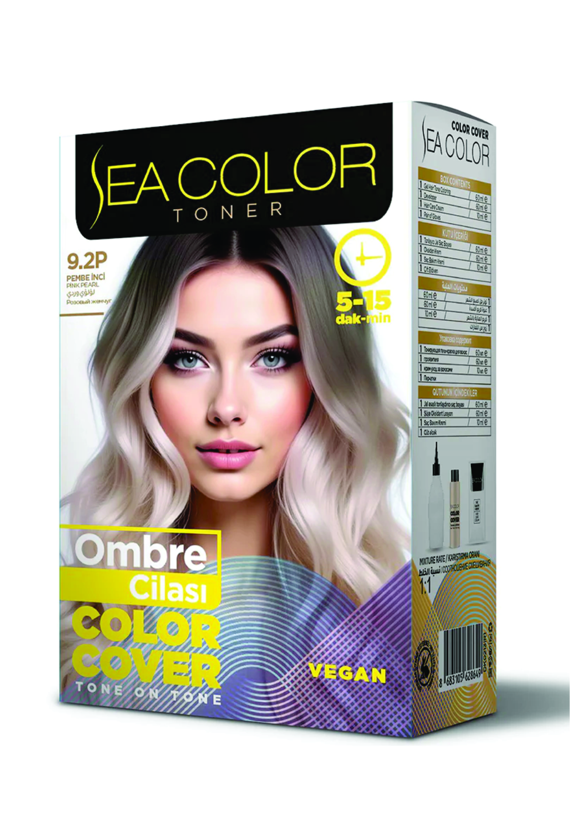 Sea Color თმის ტონირების საღებავი 9.2P