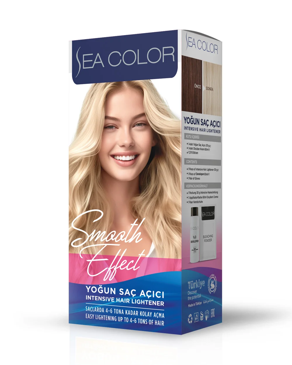 SEA COLOR თმის გამაღიავებელი ფხვნილი