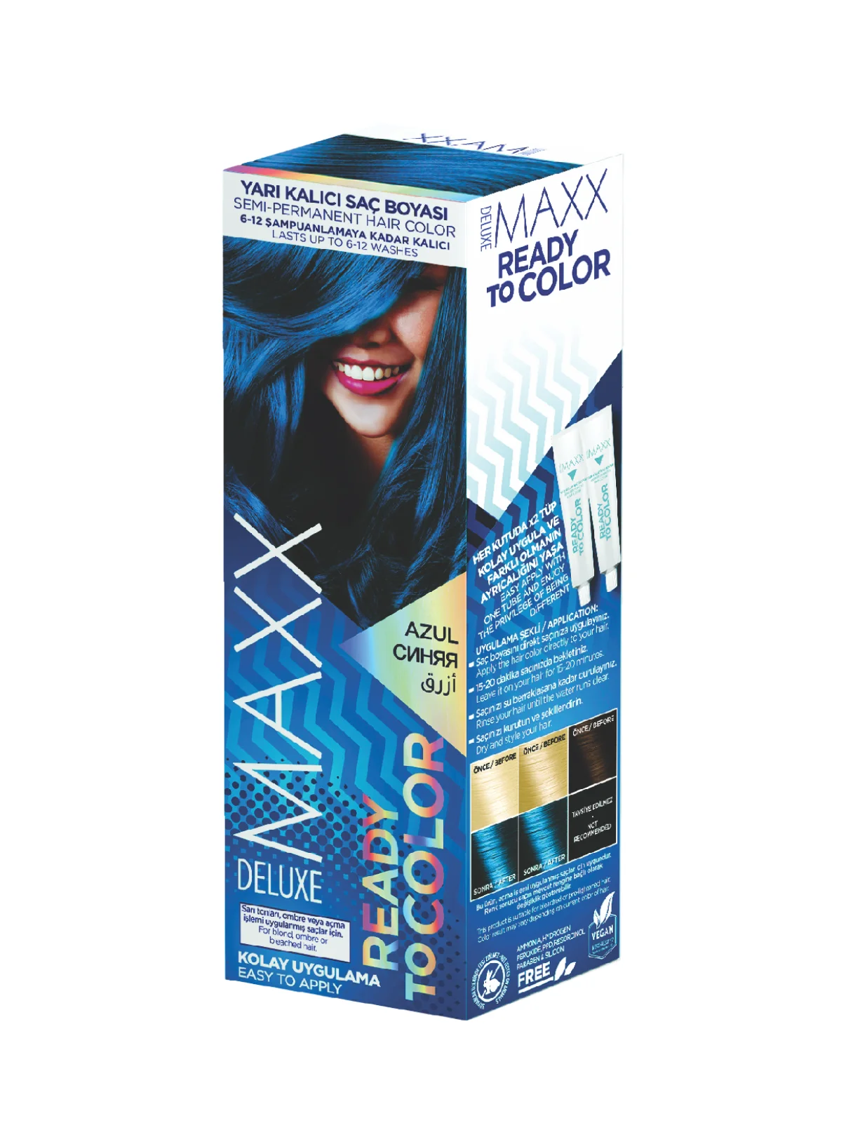 MAXX DELUXE READY COLOR თმის ტონიკი 100 მლ