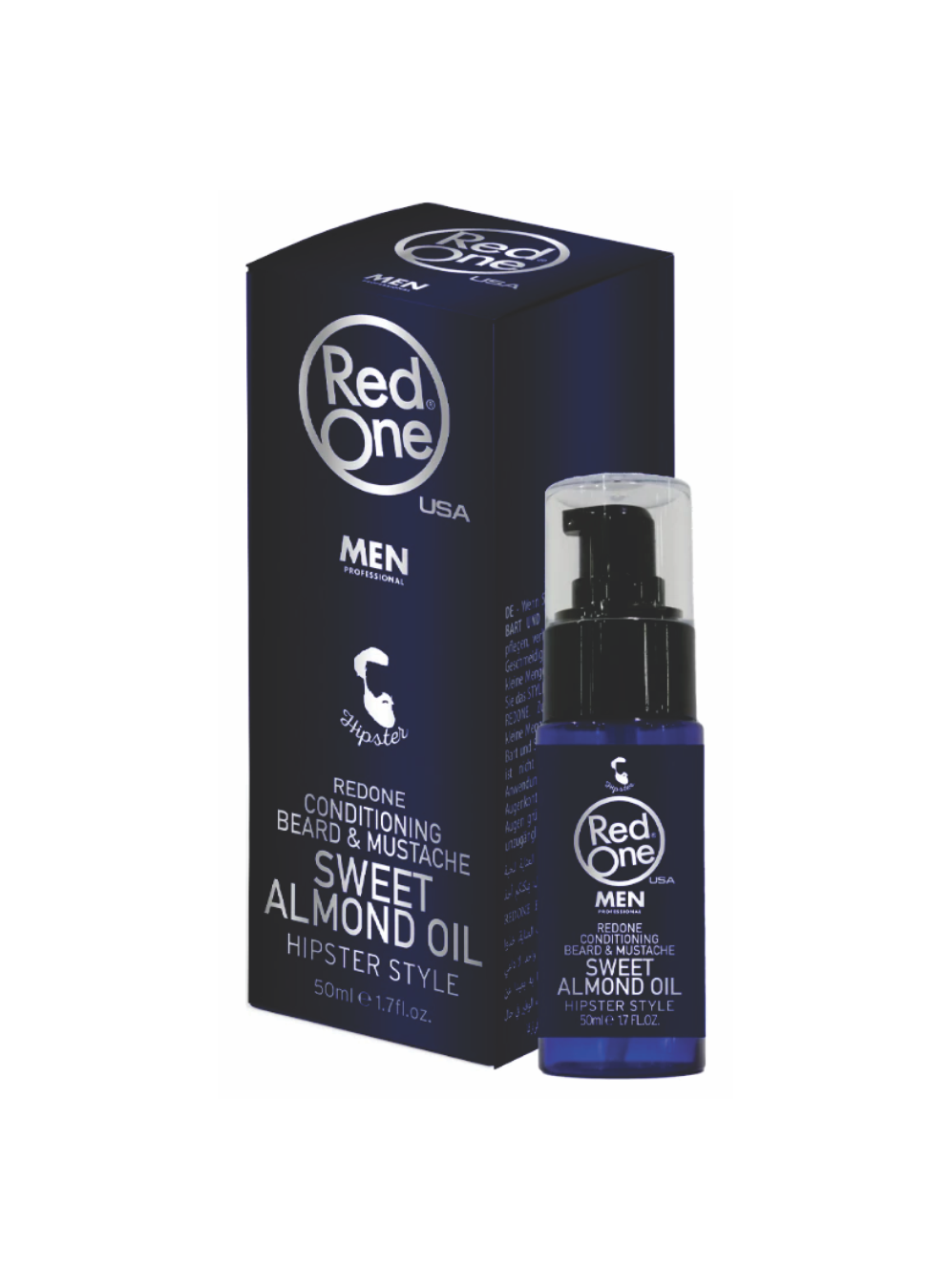 REDONE Beard Sweet Almond  Oil  წვერის ზეთი ტკბილი ნუშის 50 მლ