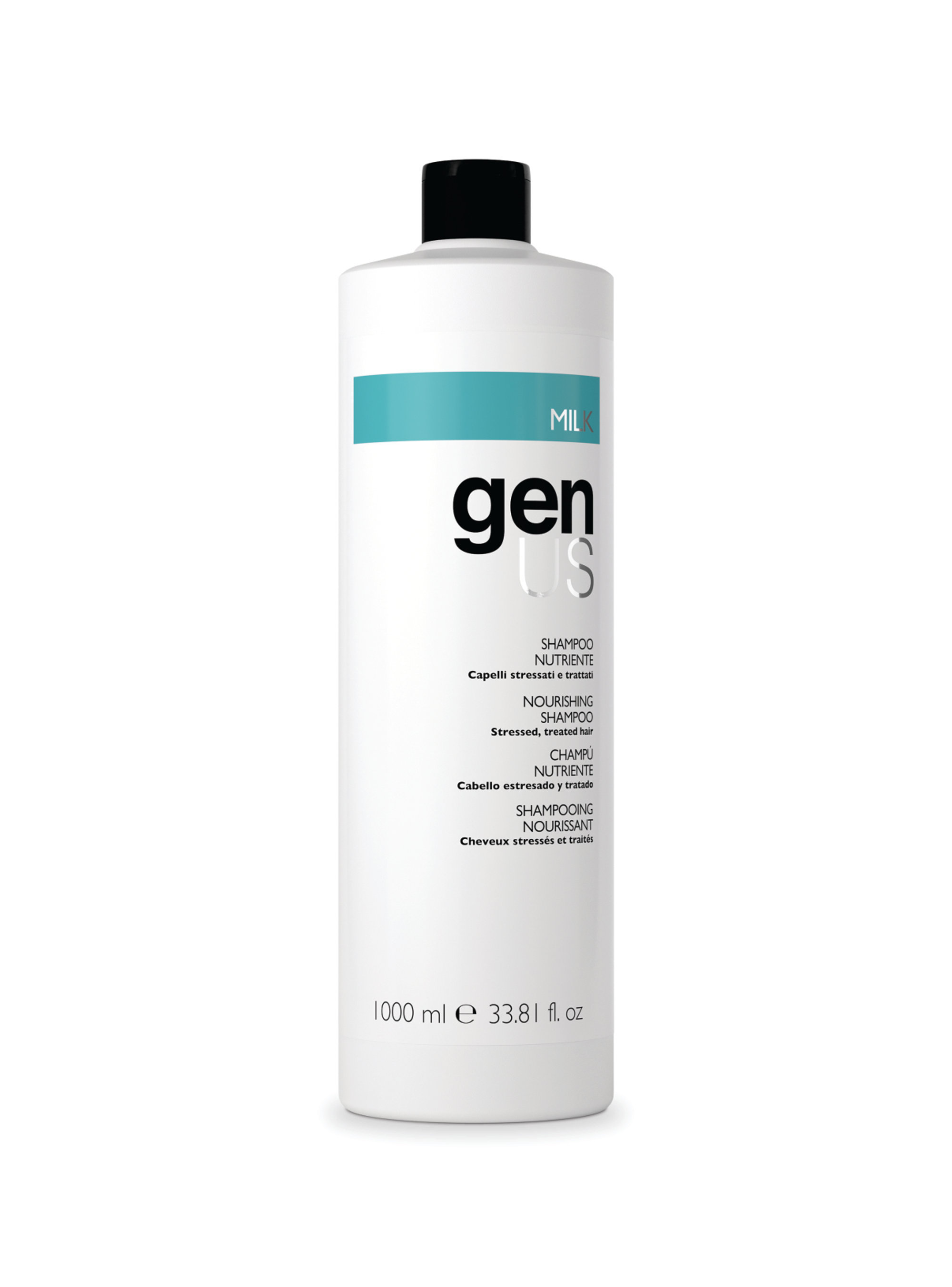 GENUS Milk Nourishing Shampoo მკვებავი შამპუნი რძის ცილებით 1000 მლ / 300 მლ