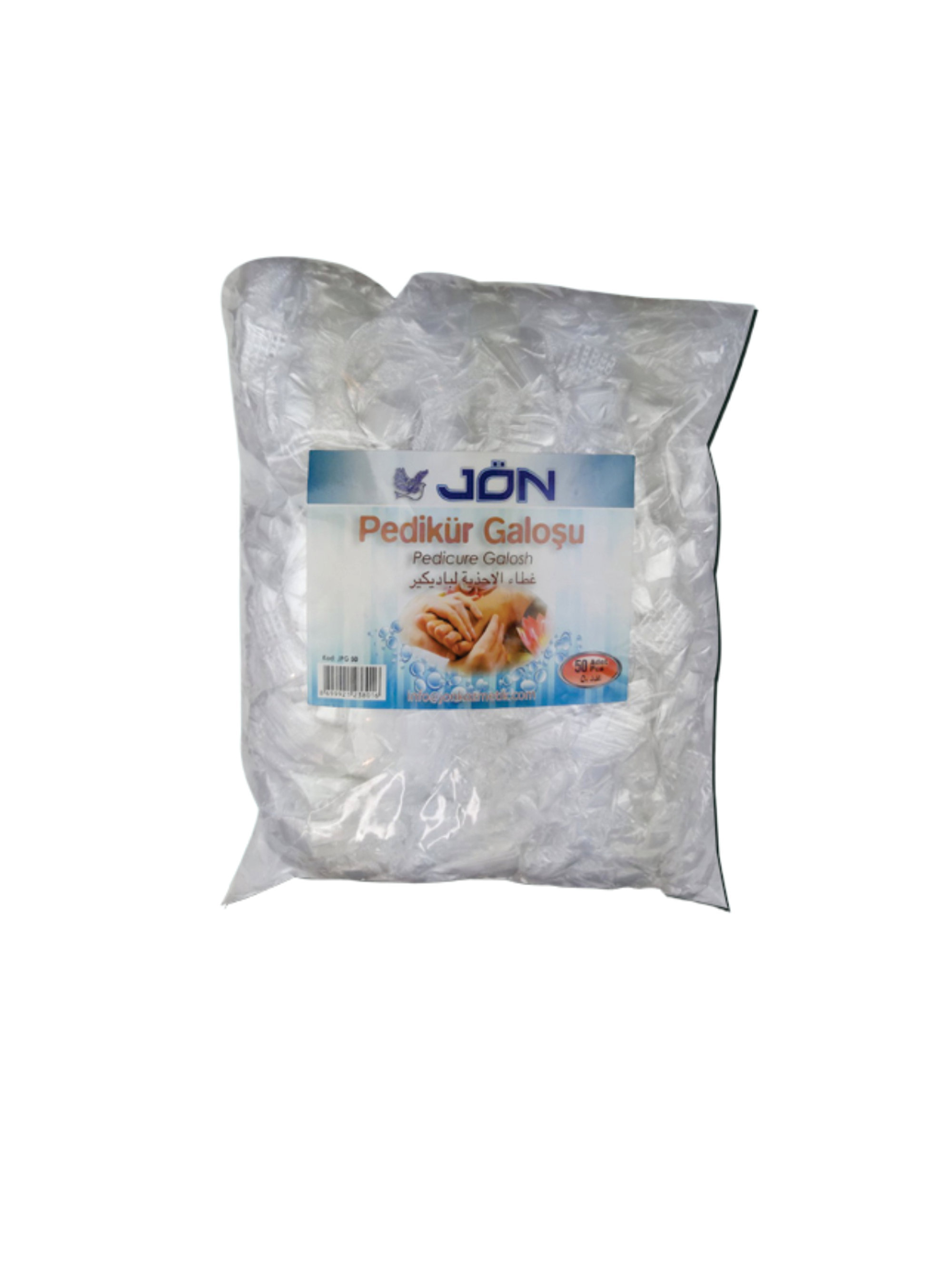 პედიკურის ჯაკუზის ცელოფნები 50 ც