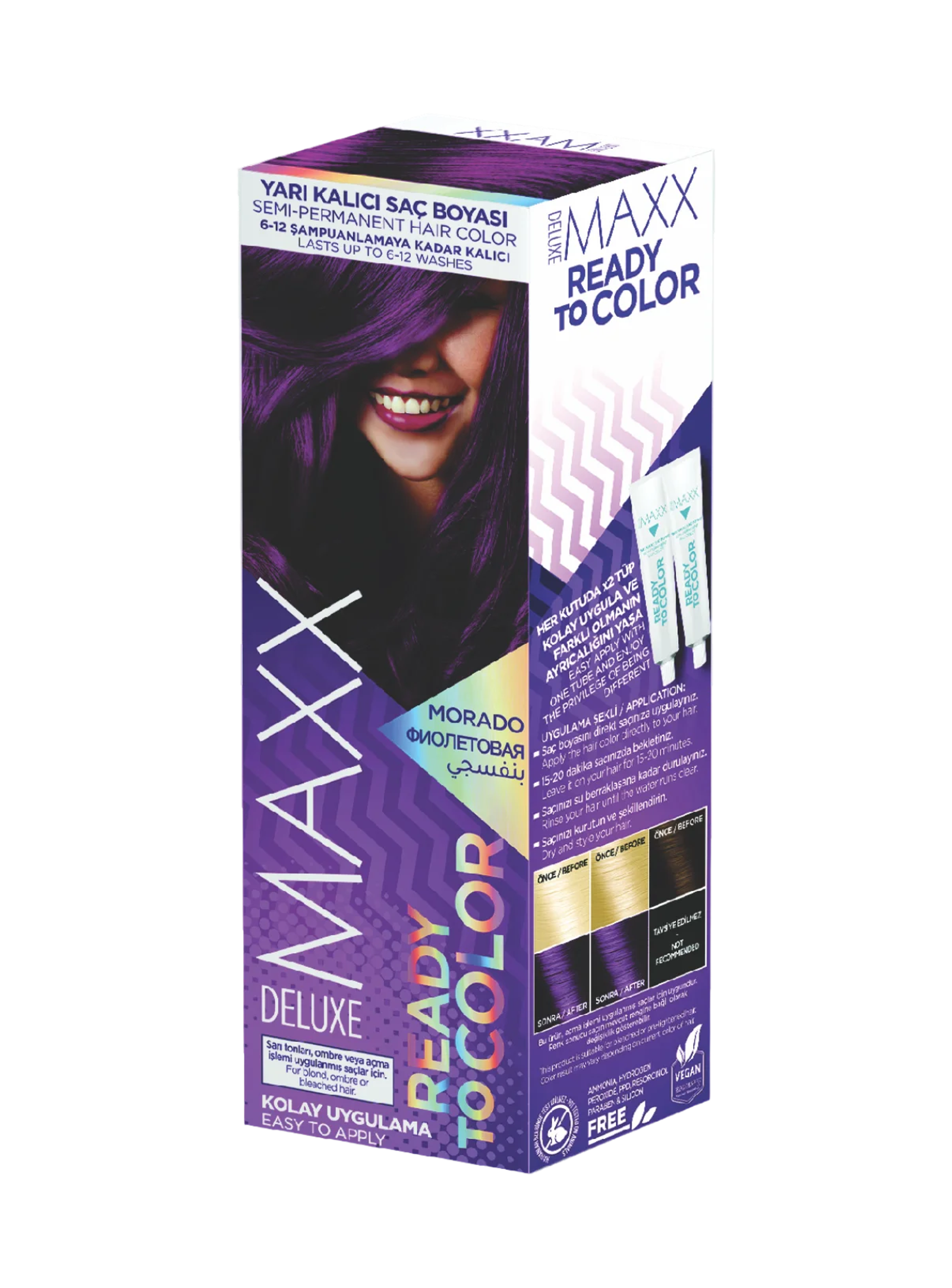 MAXX DELUXE READY COLOR თმის ტონიკი 100 მლ