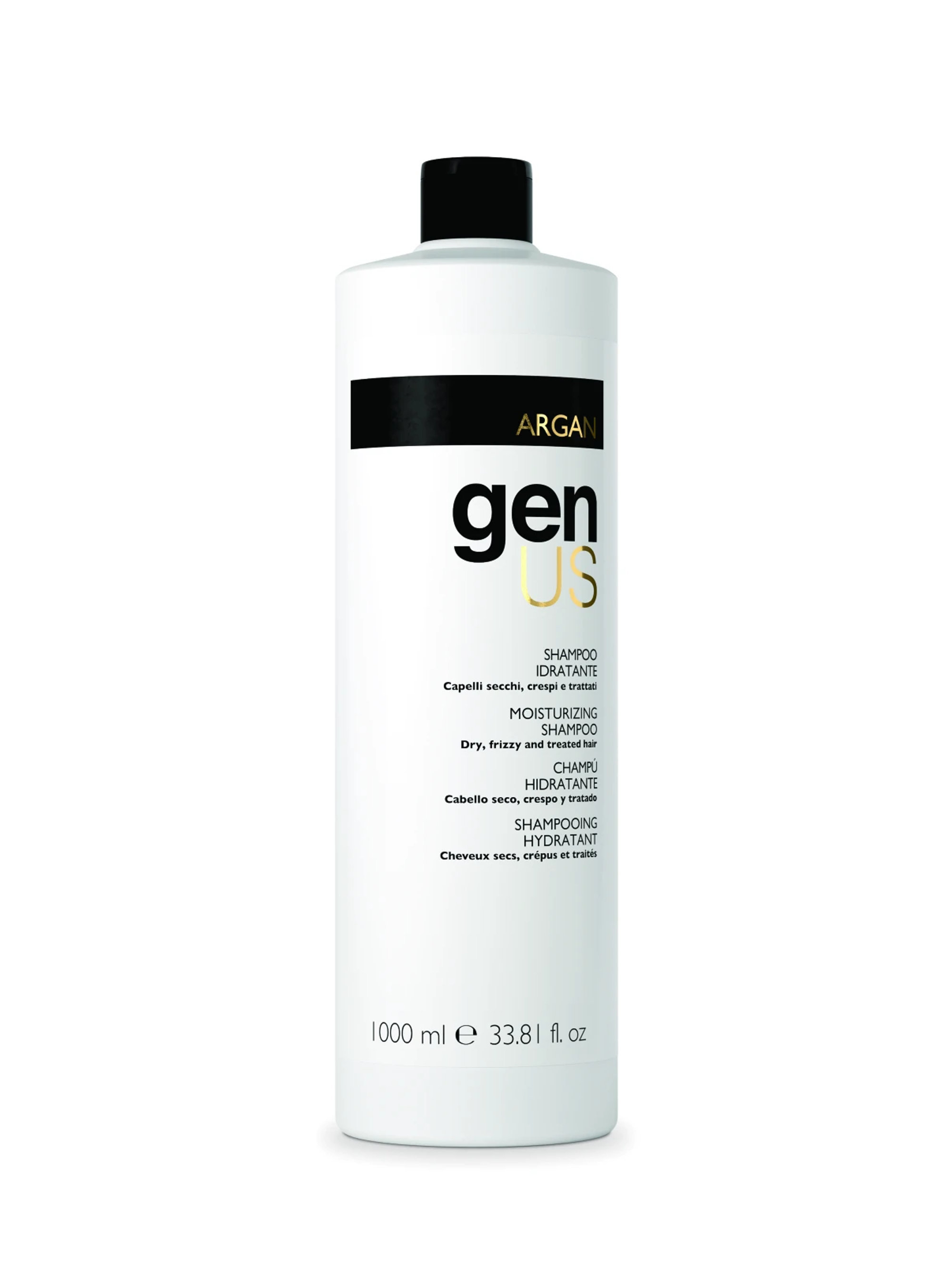 GENUS Argan Hydrating Shampoo დამატენიანებელი არგანის შამპუნი 1000 მლ / 300 მლ