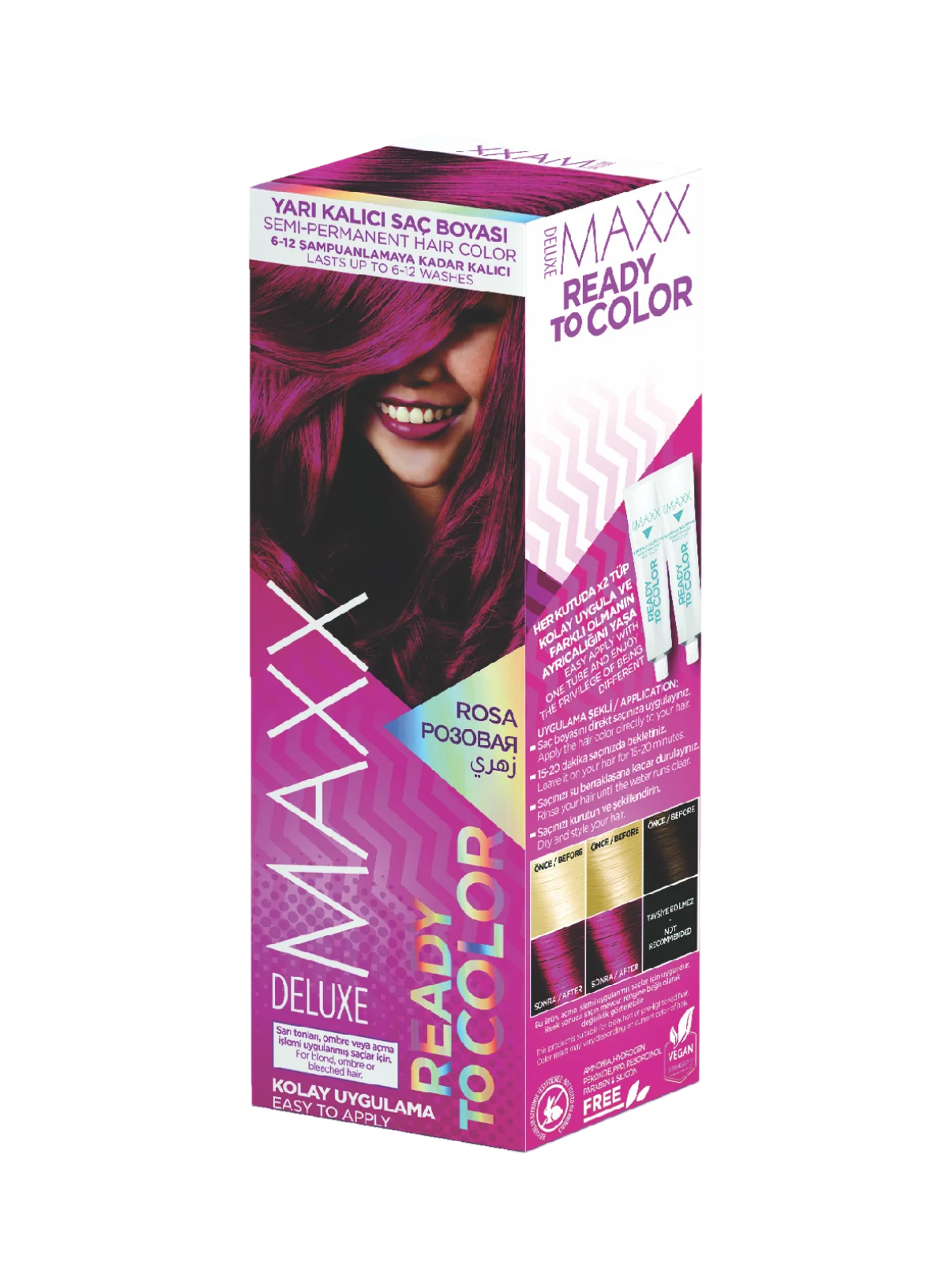 MAXX DELUXE READY COLOR თმის ტონიკი 100 მლ