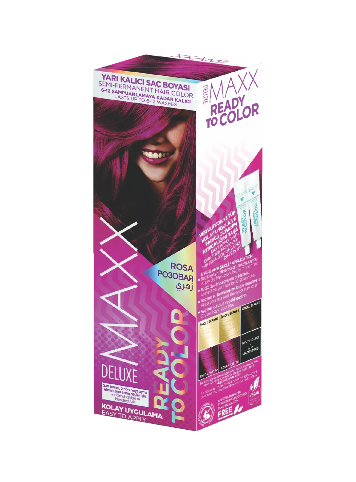 MAXX DELUXE READY COLOR თმის ტონიკი 100 მლ